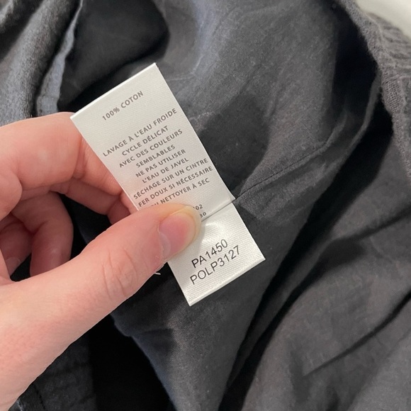 Lilla P Gray Ruffle Shoulder Sleeveless Midi Length Size XS - Picture 6 of 6